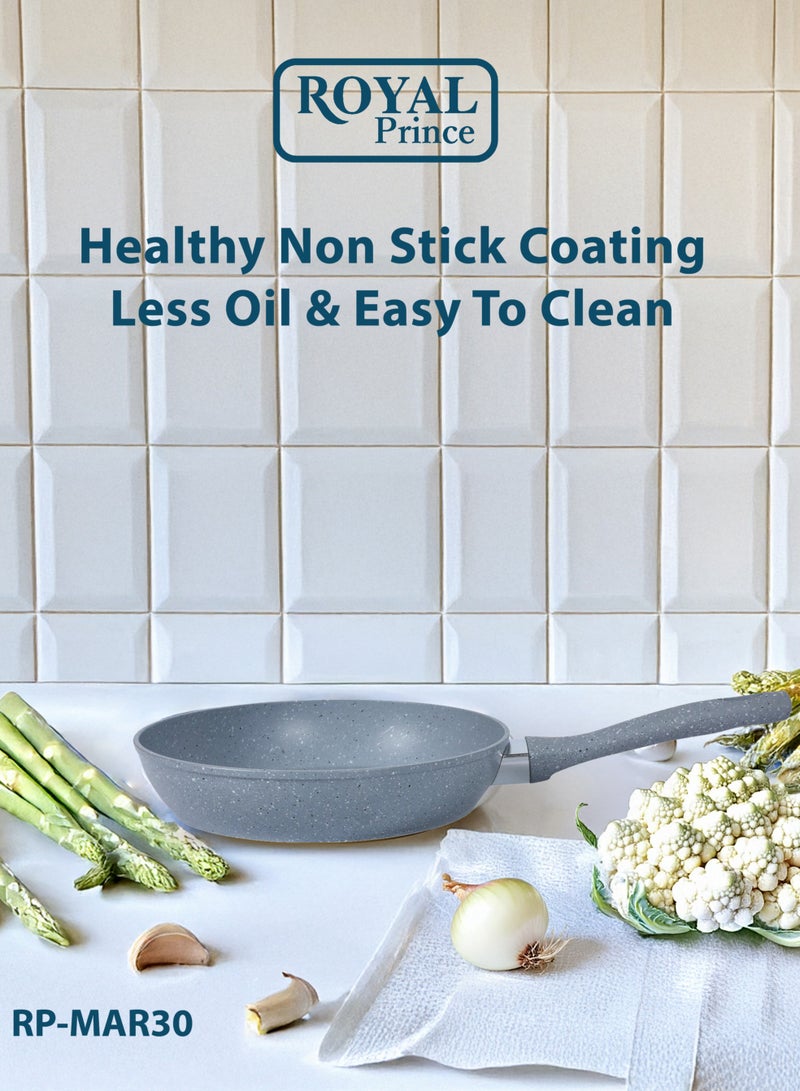 الأمير الملكي مقلاة فاخرة رويال برينس 30 سم – غير لاصقة صحية، خالية من PFOA، متوافقة مع جميع أنواع المواقد - Image 2