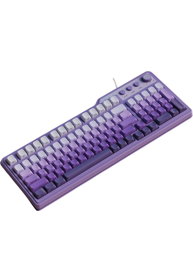 EBMINI New Mechanical Tactile Gradient Side Engraved E-sports Game Wired Keyboard