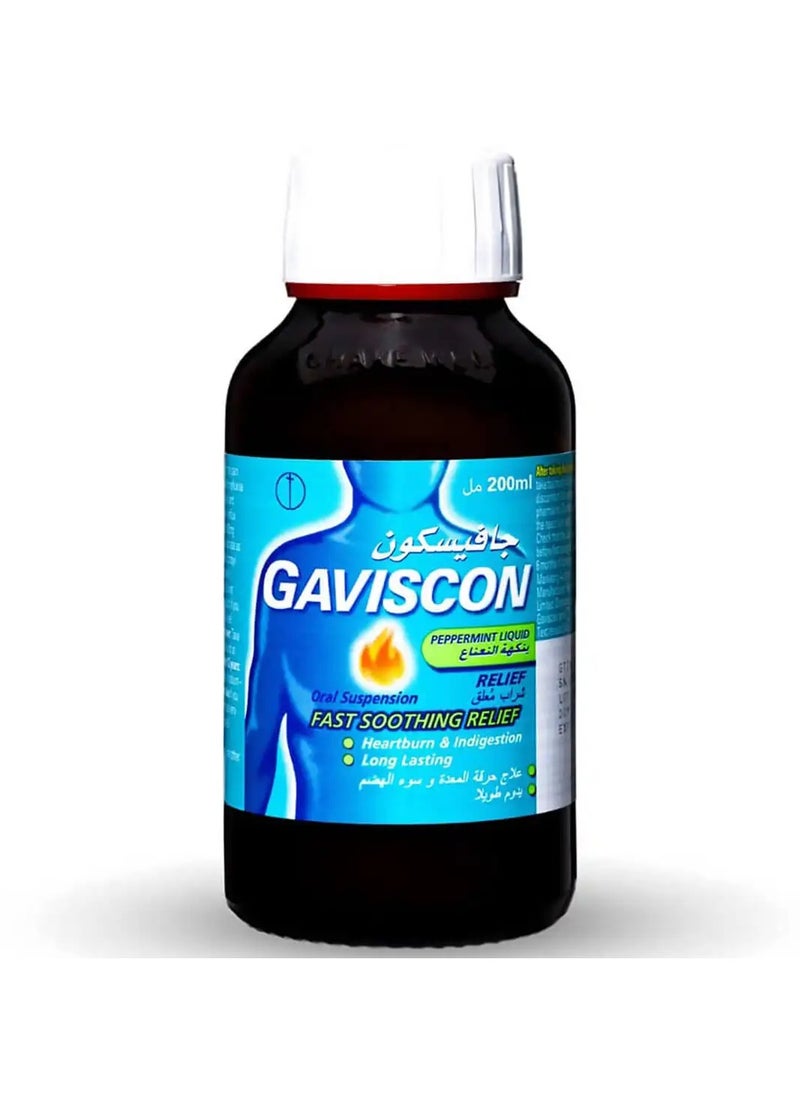 GAVISCON - Gaviscon syrup for indigestion - mint flavor - 200 ml - Image 1