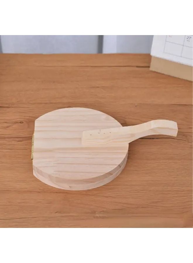 مكبس عجين يدوي من الخشب المستدير، أسطوانة محمولة لصنع التورتيلا والمعجنات للزلابية والإمبانادا - Image 1