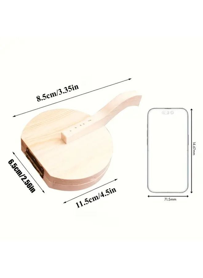 مكبس عجين يدوي من الخشب المستدير، أسطوانة محمولة لصنع التورتيلا والمعجنات للزلابية والإمبانادا - Image 5