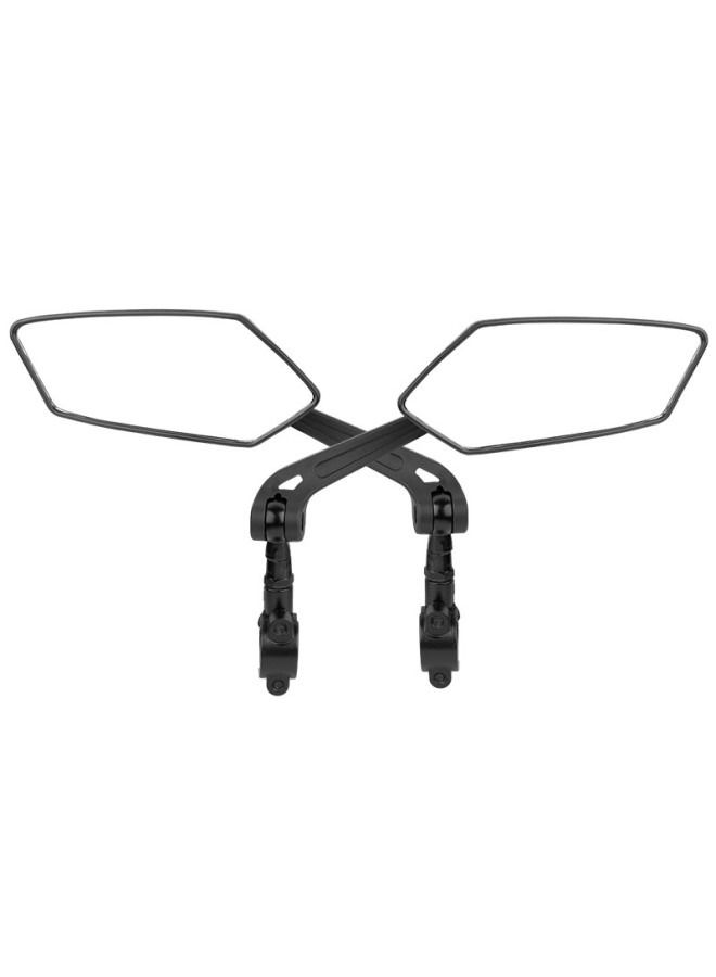 Generic Bicycle Mirror, Extra Large Mirror Surface, Impact-resistant Real Glass, Bicycle Mirror For Handlebars E-bike,360 Degree Adjustable,foldable - Image 1