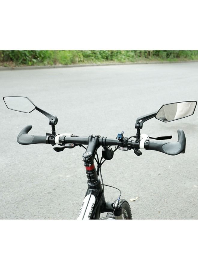 Generic Bicycle Mirror, Extra Large Mirror Surface, Impact-resistant Real Glass, Bicycle Mirror For Handlebars E-bike,360 Degree Adjustable,foldable - Image 5