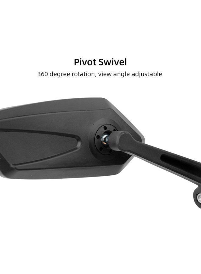 Generic Bicycle Mirror, Extra Large Mirror Surface, Impact-resistant Real Glass, Bicycle Mirror For Handlebars E-bike,360 Degree Adjustable,foldable - Image 3