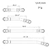 MEUS RACING SCX24 Links Titanium High Clearance Chassis Links Steering Links Set for Axial SCX24 Gladiator AXI00005 124 RC CrawlerTitanium Alloy - Image 4