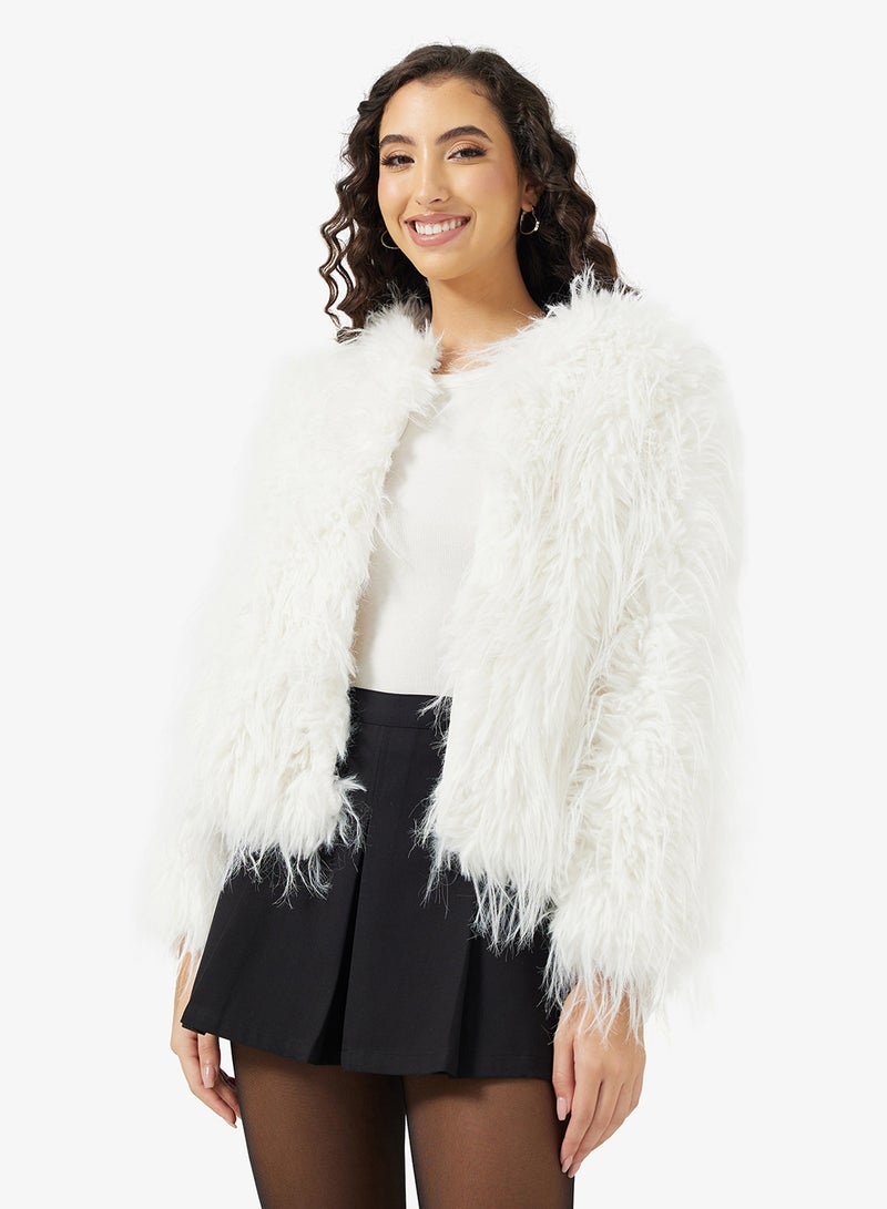Ginger Faux Fur Jacket - Image 1