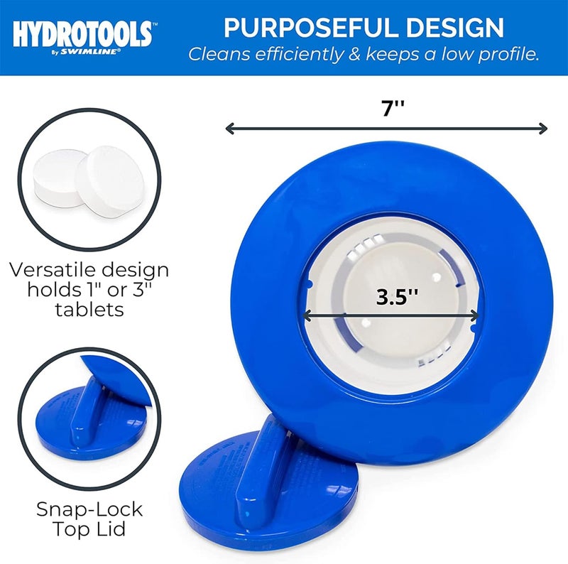 Swimline HYDROTOOLS by SWIMLINE Large Capacity Pool & Spa Chemical Dispenser - Adjustable Flow for Chlorine & Bromine Tablets - Image 3