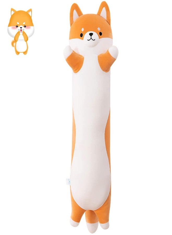 SNOWOLF Lovely Shiba Inu Plush Pillow 51" Cute Cartoon Soft Dog Stuffed Animal Kawaii Corgi Doll Long Throw Sleeping Soft Plushies Toy Gift for Kids Girl, 130cm - Image 5
