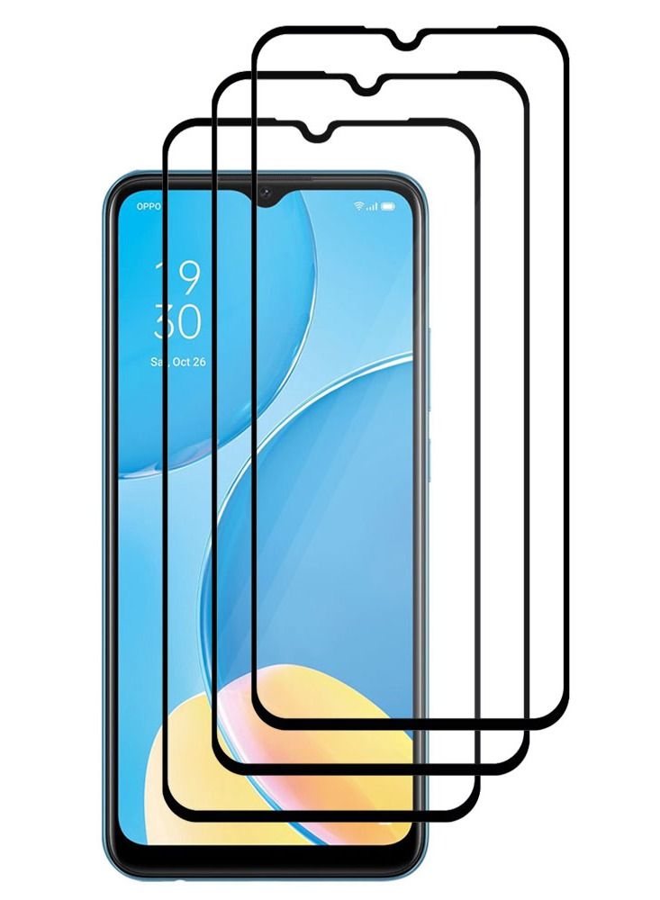 CATANES 3 Pack For Oppo A35 Screen Protector Tempered Glass Full Glue Back - Image 2