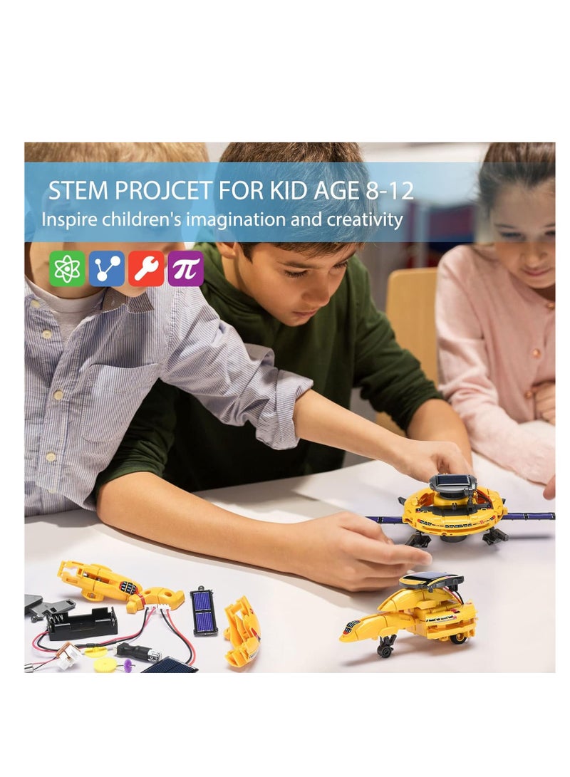 Ignite Your Child's Imagination with the Latest 6-in-1 Space Themed Solar Robot Kit - STEM Projects for Kids Ages 8-12  - Image 4