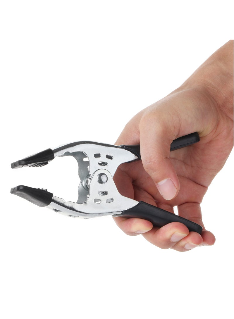 KASTWAVE Spring Clamps, 2 Pack, 6 Inches, Clamps Heavy Duty, Clamps, Spring Clips, Metal Clamps, Heavy Duty Clamps, Heavy Duty Clasp, Spring Metal Clamps, Heavy Duty Clips Clamp, Hand Clamps - Image 4