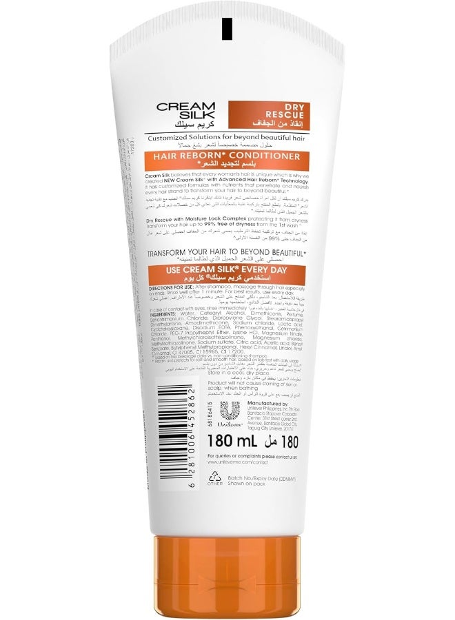 Cream Silk Hair Reborn Conditioner, Dry Rescue, 180ml - Image 2