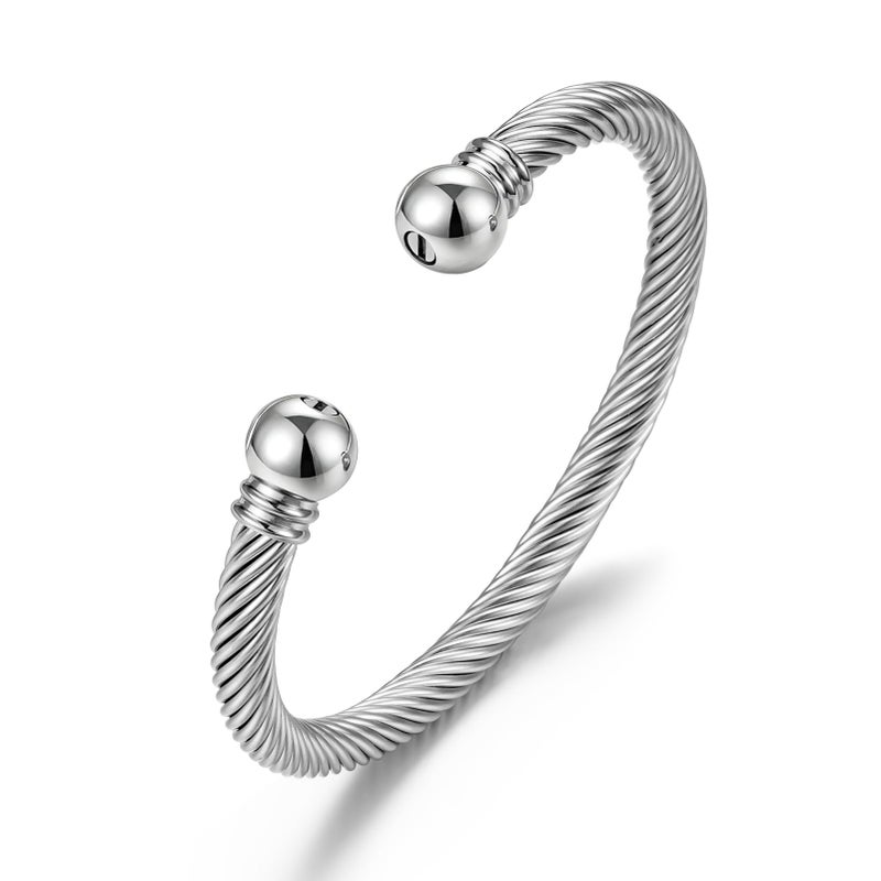 abooxiu Cremation Jewelry Urn Bracelet for Ashes Memorial Cremation Ash Bracelets Stainless Steel Ash Keepsake Urn Jewelry for Ashes of Loved Ones for Women Men - Image 1
