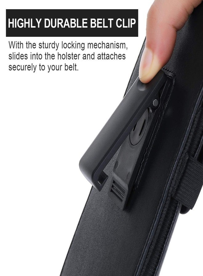 BECPLT Phone Holster for Apple iPhone 16 15 Pro 15 14 Pro 14 13 12 12 Leather Belt Case,Swivel Clip Pouch Holster Belt Clip Case for iPhone 11 Pro Xs X 11 XR Google Pixel 5 4a 5G 4 LG -Black - Image 5