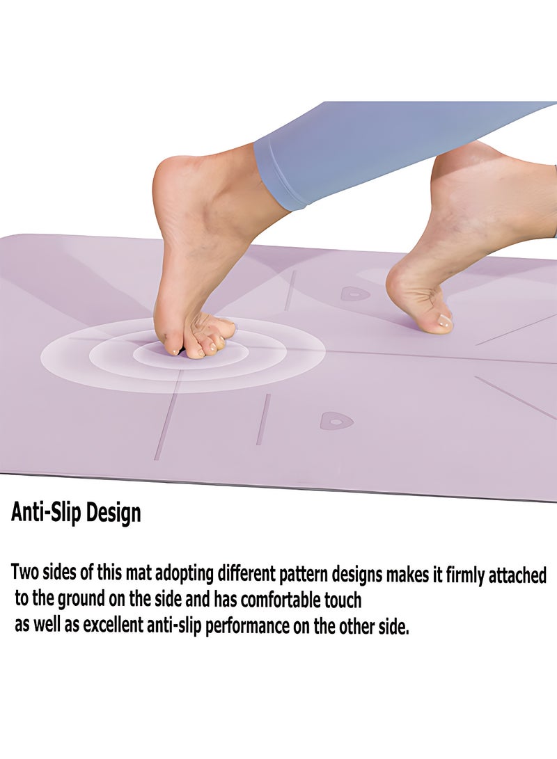 Taimi 6mm Yoga Mat High-resistance for Shock-absorbing, and Knee-supporting Made of High-quality Materials - Lightweight Yoga Mat With a Modern, Stylish Design and a Bag for Easy Portability - Non-slip, Lightweight Training Mat for Yoga, Pilates, Fitness, and Home Exercises - 183x61cm - Image 4