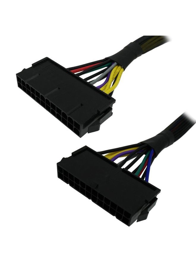 COMeap 24 Pin to 14 Pin ATX PSU Main Power Adapter Braided Sleeved Cable for IBM/Lenovo PCs and Servers 12-inch(30cm) - Image 2