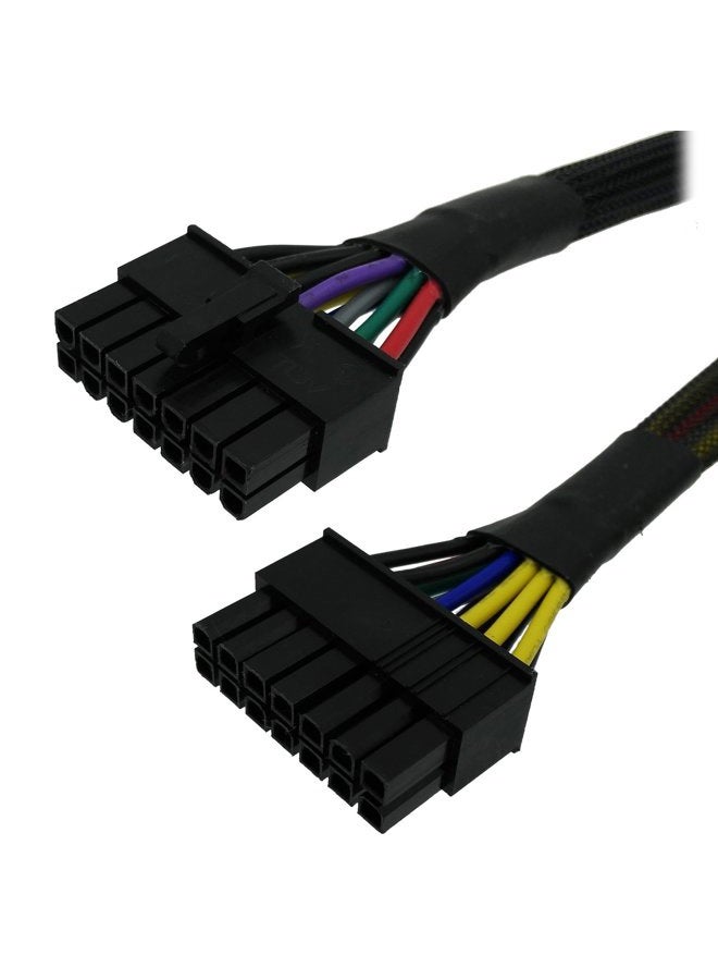 COMeap 24 Pin to 14 Pin ATX PSU Main Power Adapter Braided Sleeved Cable for IBM/Lenovo PCs and Servers 12-inch(30cm) - Image 3