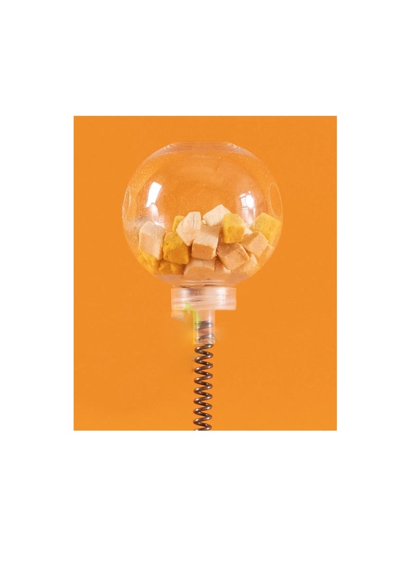 4 in1 Interactive Cat Toy, Cat Scratching Post with Hanging Ball, Cat Food Treat Toy for Indoor Cats and Kittens with Wooden Track Balls, Kitten Sisal Scratcher Toy with Cat Treat Dispenser - Image 3