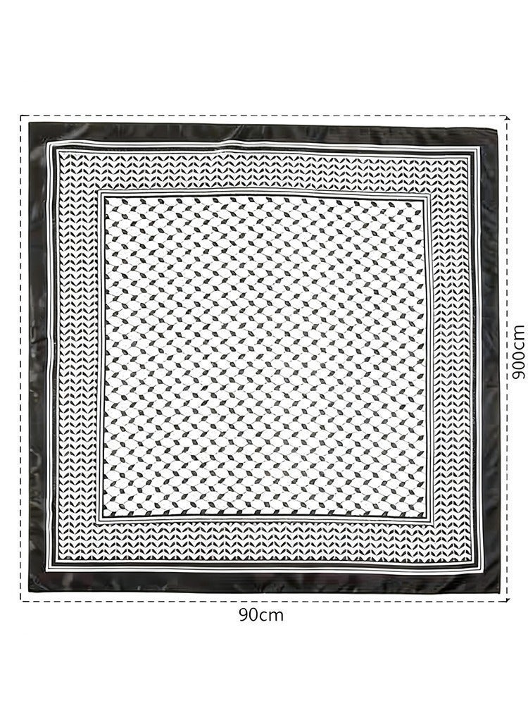 Printed Square Head Scarf for Women, Large Bandanas Lightweight Multi-Purpose Headbands 35''*35'' - Image 4