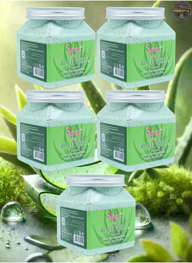 ROVAL 5 Pieces Aloe Vera Body And Face Scrub  - Image 1