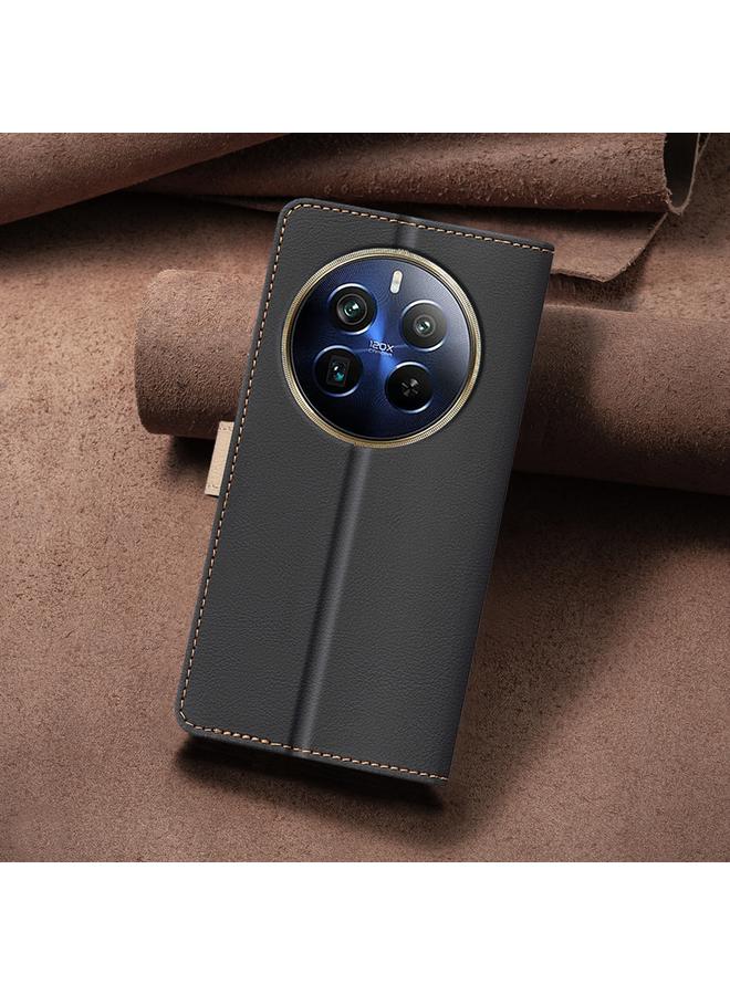 S-TOP Case For Realme 12 Pro 5G / 12 Pro+ 5G Global Color Matching RFID Anti-theft Leather Phone Case - Image 3