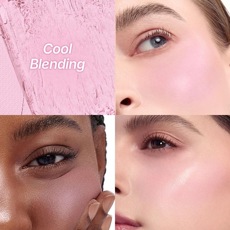 Dasique Blending Mood Cheek #02 Cool Blending l Cruelty-Free l 4 Blendable Shades in Lightweight, Long-lasting, Smooth Powder - Image 4