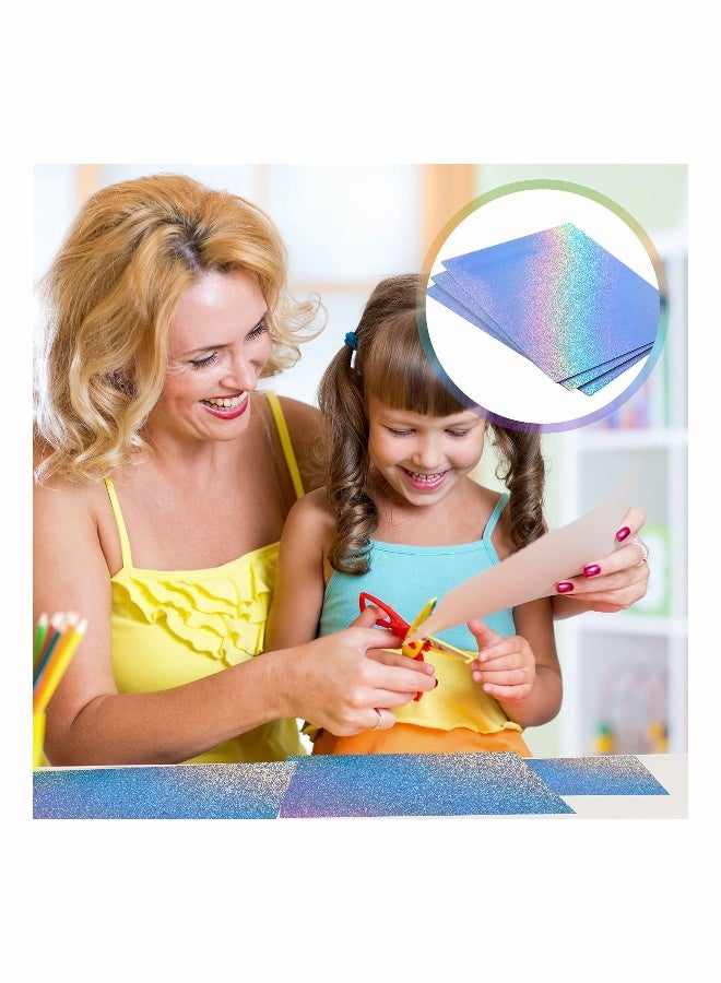 ورق ملصقات فينيل قابل للطباعة بتقنية الهولوجرام، ملصقات سريعة الجفاف ومقاومة للماء، 20 ورقة بتصميم نقاط - Image 3