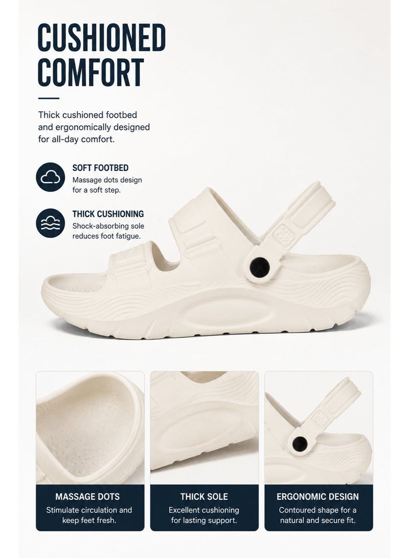 Bjs Flip Flops Convertible Into Sandals, Lightweight EVA Material, Non-Slip For Indoor And Outdoor Use, Stylish Beachwear For Men And Women - Image 3