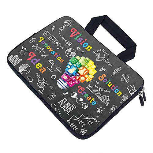 AMARY Laptop Sleeves 11.6" 12" Laptop Handle Bag Neoprene Notebook Carrying Pouch Chromebook Sleeves case Ultrabook Case Tablet Cover (Idea) - Image 3