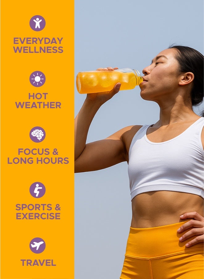 Oneshot Passion Bliss, Daily Hydration, Sugar Free Electrolyte Powder Drink Mix with Vitamins and Zinc, No Aftertaste, Passion Fruit Flavor, 14 Sachets - Image 3