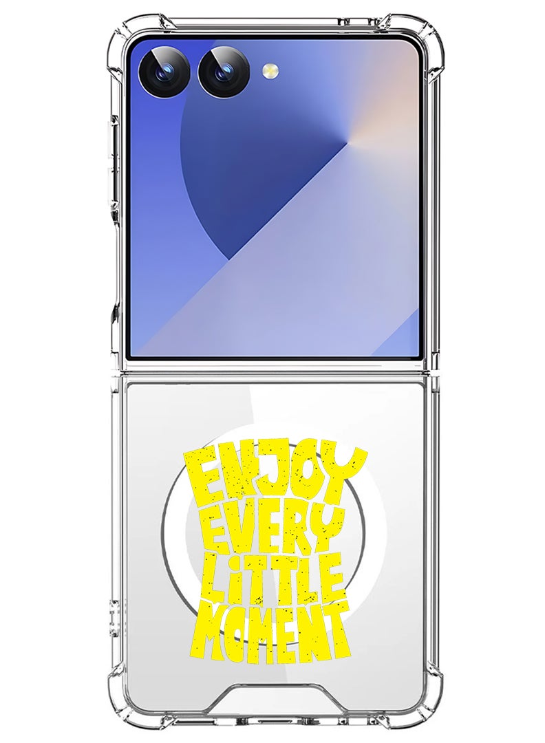 Theodor Magnetic Case for Samsung Galaxy Z Flip 7 Compatible with MagSafe Wireless Charging, Shockproof Phone Bumper Cover enjoy every - Image 1