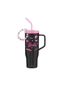 Miniso Enjoy your favorite beverages with this 1250ml Barbie Collection plastic tumbler, complete with a handy straw. 