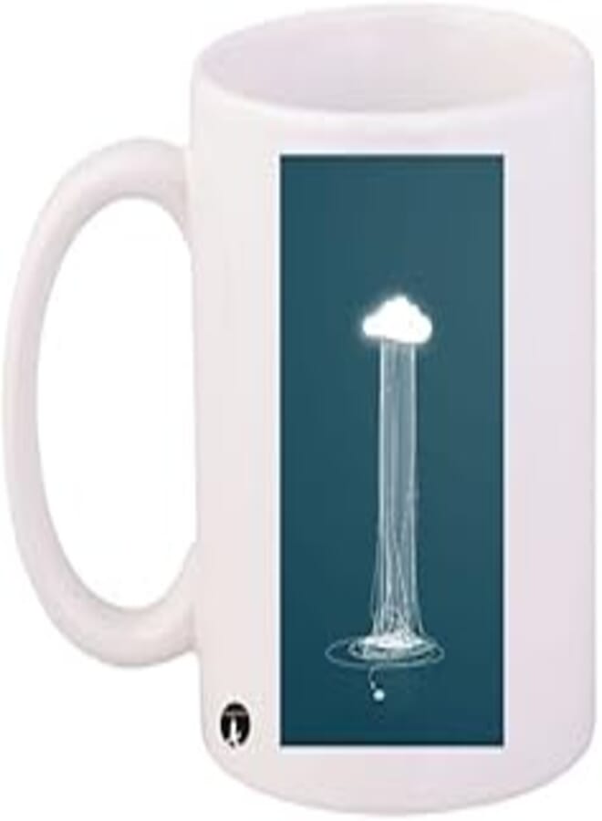 RYN RYN Cloud Printed Mug White/Blue Standard Size