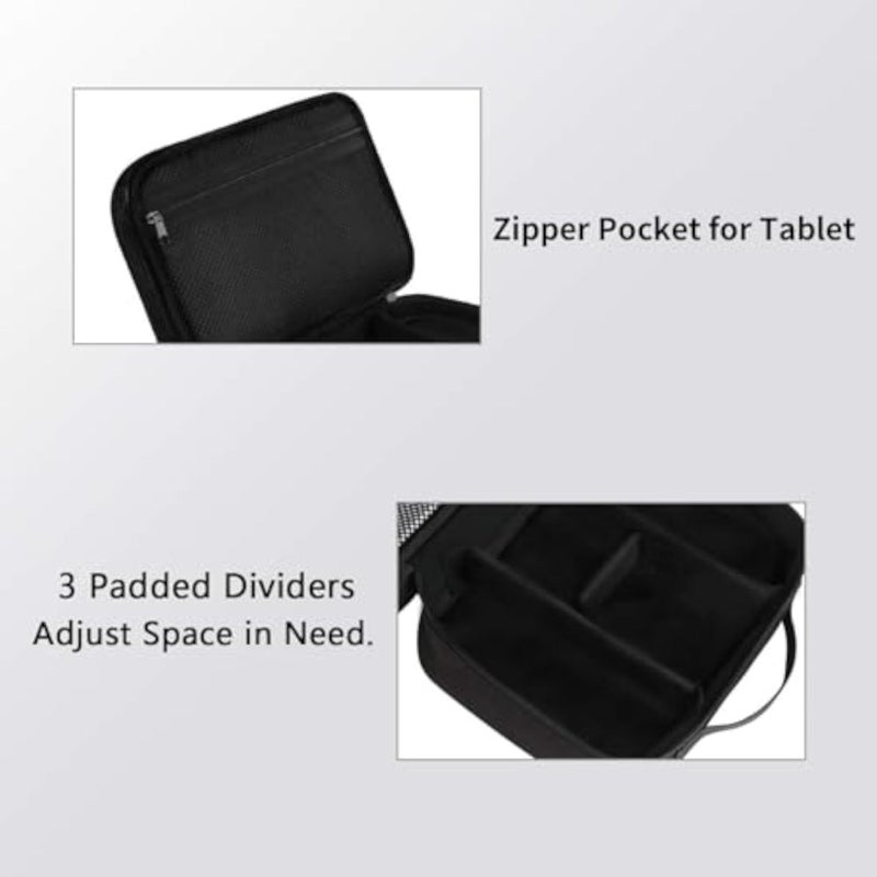 Matein Electronics Travel Organizer, Waterproof Electronic Accessories Case Portable Double Layer Cable Storage Bag for Cord, Charger, Flash Drive, Phone, Ipad Mini, SD Card, Gifts For Him, Black - Image 5