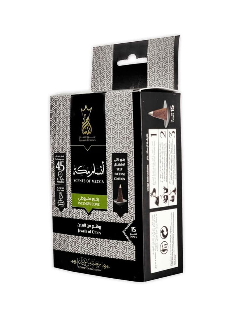 2 boxes of Ansam pyramid incense - 15 cones inside each box (Ansam Mecca) - Image 1
