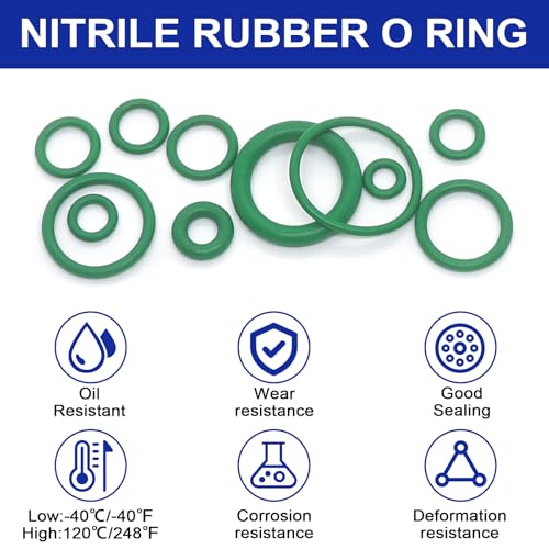 BUSY-CORNER 612 Pcs Automotive AC O Rings Kit, SAE& Metric Air Conditioning O Rings Assortment for Car A/C Compressor and Professional Plumbing Faucet Seal Repair with 4PCS O-Ring Picks - Image 4
