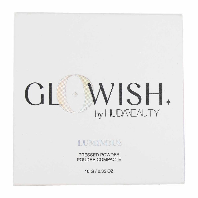 HUDA BEAUTY GloWish Lightweight Blurring Pressed Powder 06 Medium-Tan - Image 4