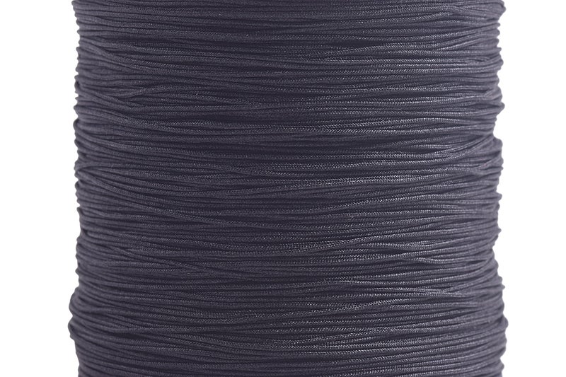 KONMAY 1 Roll 150yd Nylon Bracelet Making String, Braided 0.4mm Nylon Shamballa Macramé/Beading Cord,Chinese Knotting Cord, Kumihimo Beading String, Black 900 - Image 2