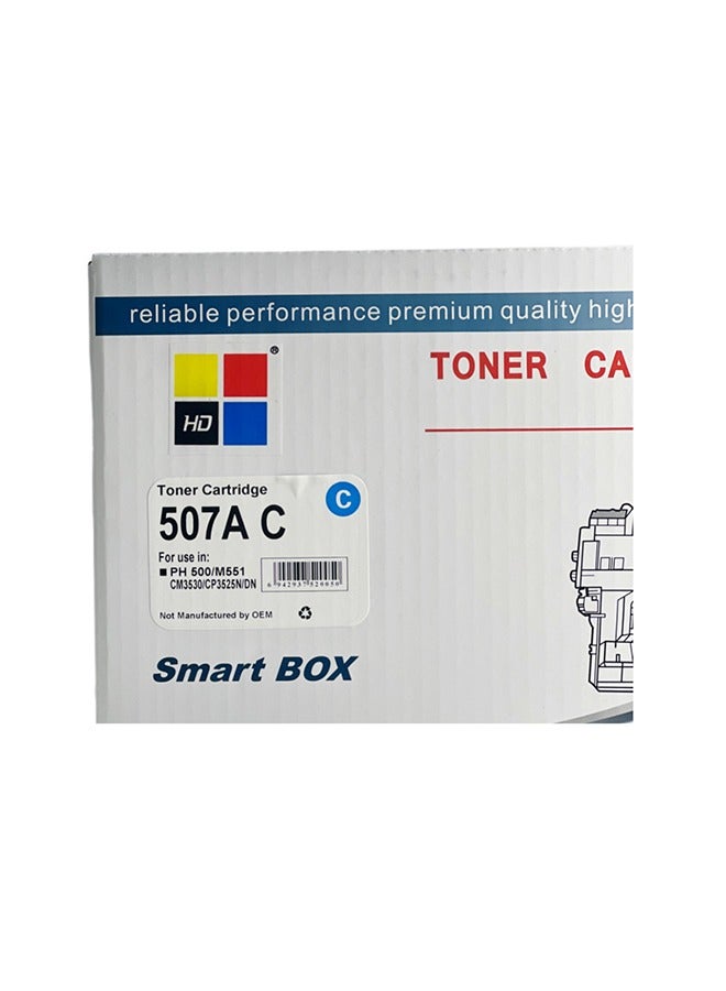 HD TONER HD 507A Cyan Toner Cartridge - Image 1