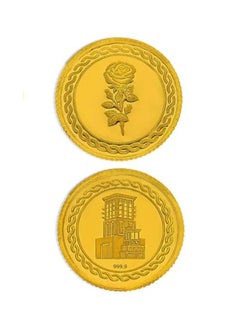 RIZAN JEWELLERY Rizan Jewellery 2g Gold Coin 24 Karat 999.9 Flower & UAE Heritage Building Design  - Image 3