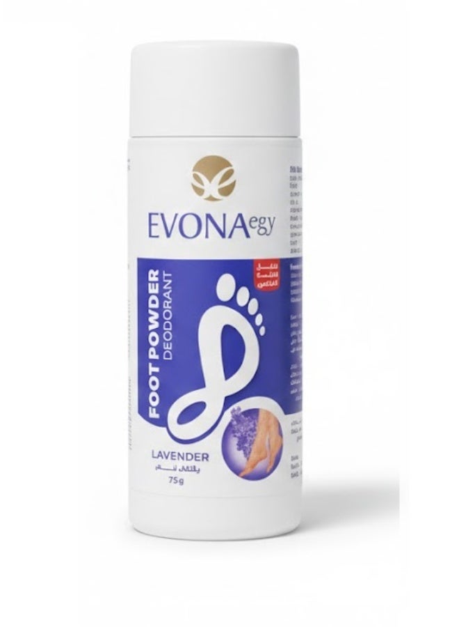 Evona Foot Powder Deodorant with LAVANDER - 75 g