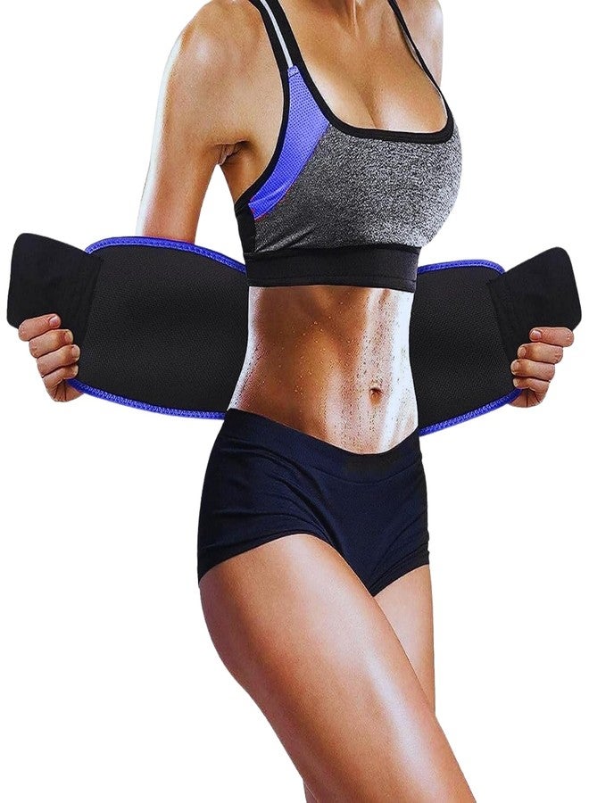 MALAN Waist Belt Made of Neoprene for Women & Men for Tummy Exercise (Free Size) (Blue) - Image 1