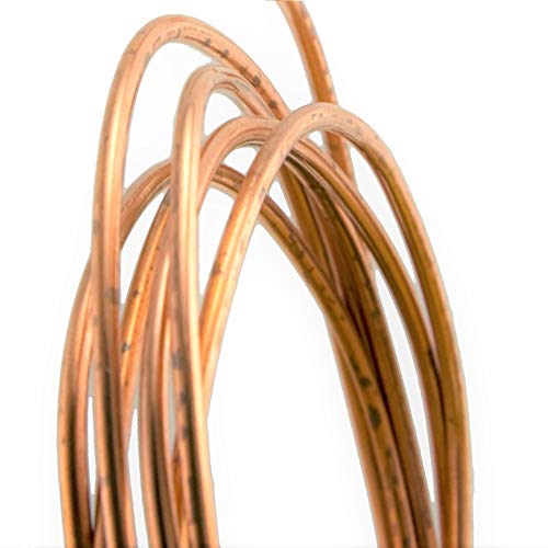 ART IFACT ART IFACT 1 Meter Bare Copper Wire 2 Gauge 701 mm Diameter Dead Soft 999 Pure Copper Wire Without Enameled DIY Jewellery Artistic 