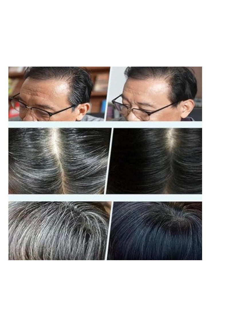 SYOSI Natural Fruit Hair Dye, Brown Hair Dye, Black Fruit Hair Dye Cream, Fruit Dyeing Cream With Comb, Hair Dye for Grey Hair Coverage, Unisex (Chestnut Brown） - Image 5