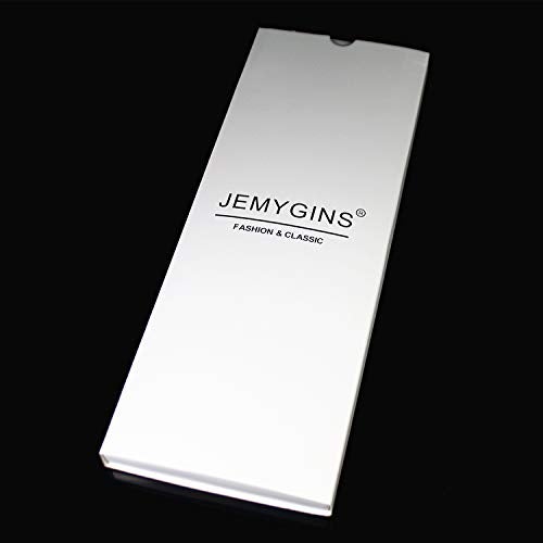 JEMYGINS Floral Red Necktie and Pocket Square Tie Clip Sets for Men (28) - Image 4