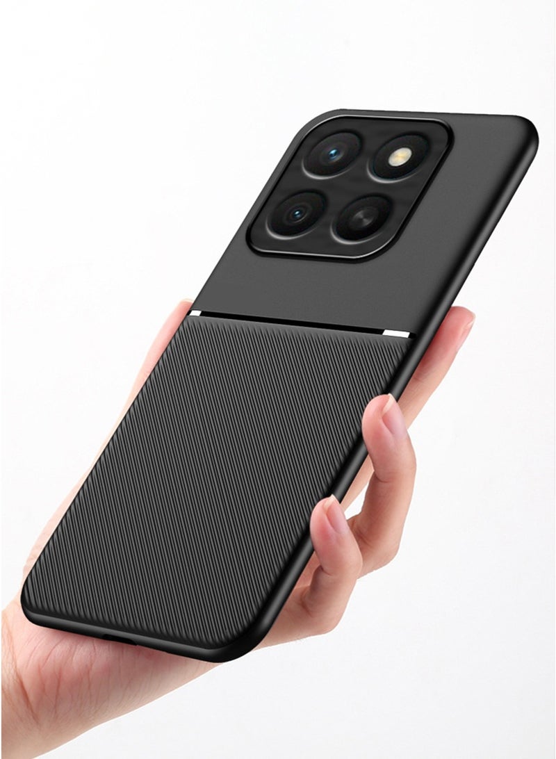 SanHu for Honor X7c 4G/5G Case Back Cover with Magnetic and Protector Anti-Scratch Shockproof Phone Accessory,Black. - Image 5