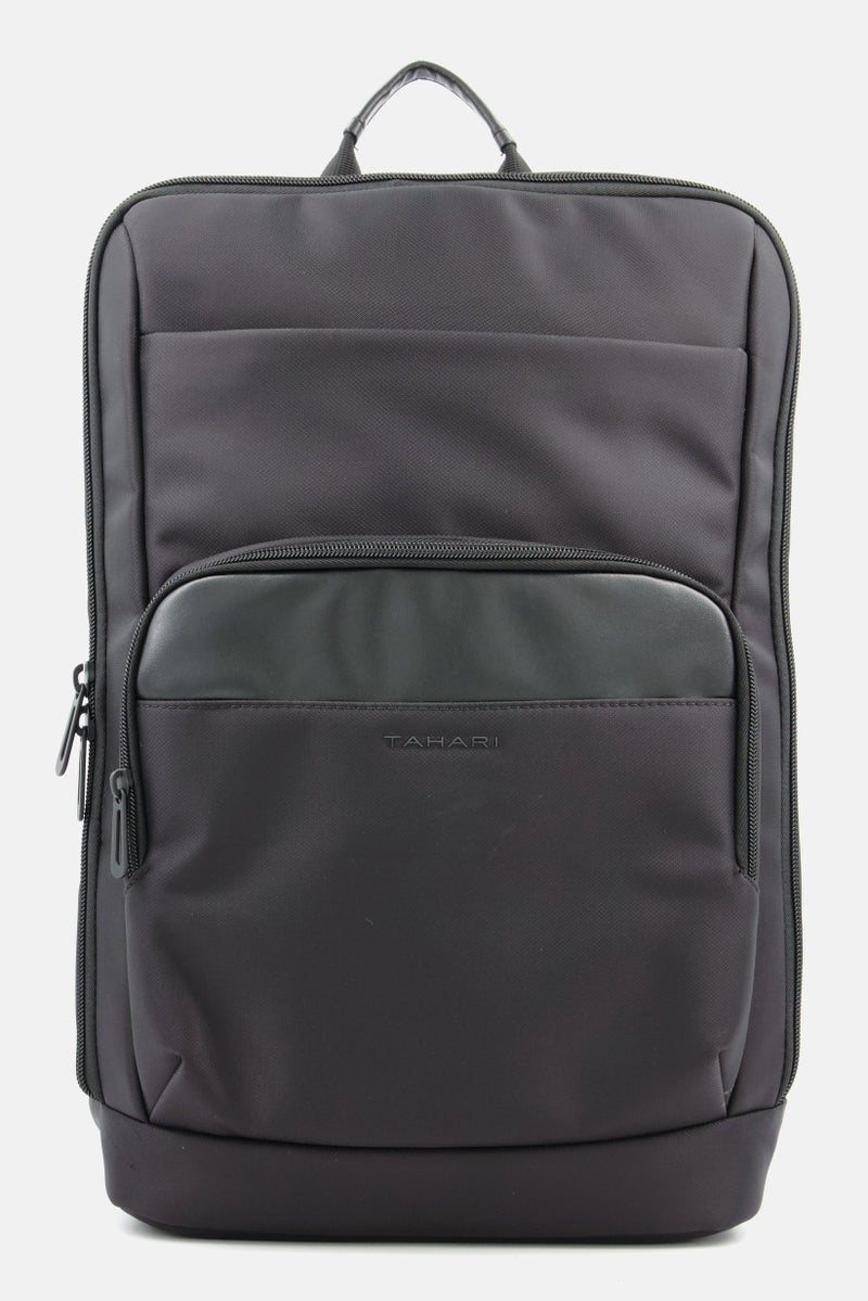 Tahari Men Solid Backpack 45 H x 32 L x 15 W cm, Black - Image 1