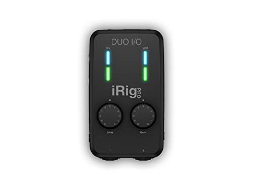 IK Multimedia iRig Pro Duo I/O USB audio interface, TRS balanced & headphones outputs, audio mixer to 24-bit, midi interface for music studio, recording, podcasting, streaming & social apps - Image 2