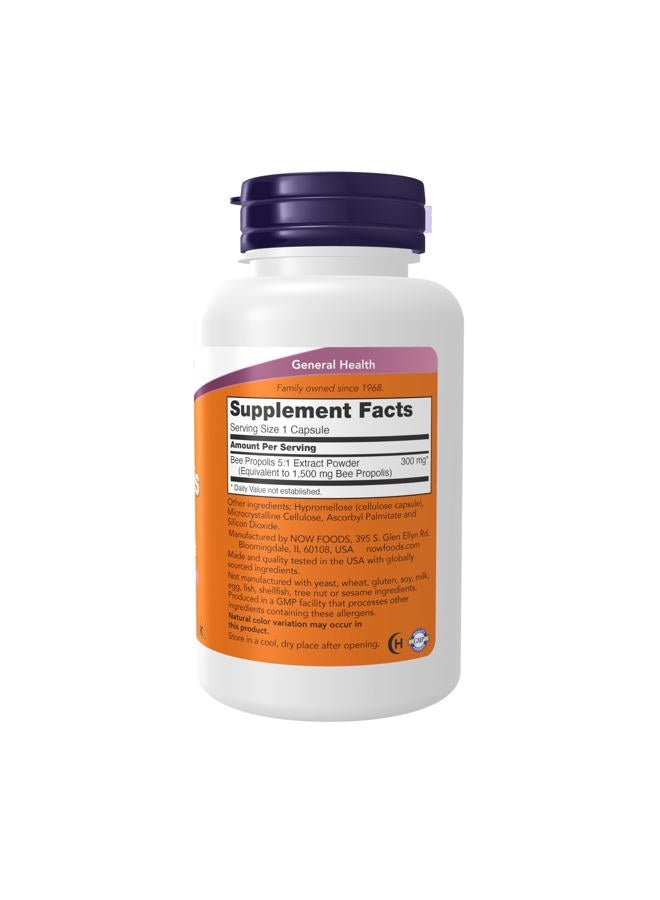 now Supplements, Propolis 1,500 mg with 5:1 Concentrate, Natural Bee Product, 100 Veg Capsules - Image 2