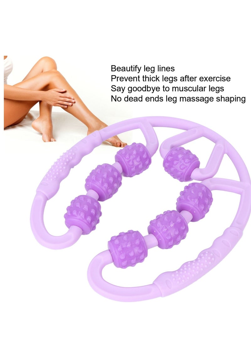 Arabest U Shape Trigger Point Massage Roller 7 Wheel Massage Roller for Calves Leg Arms Relieve Muscle Soreness  - Image 4